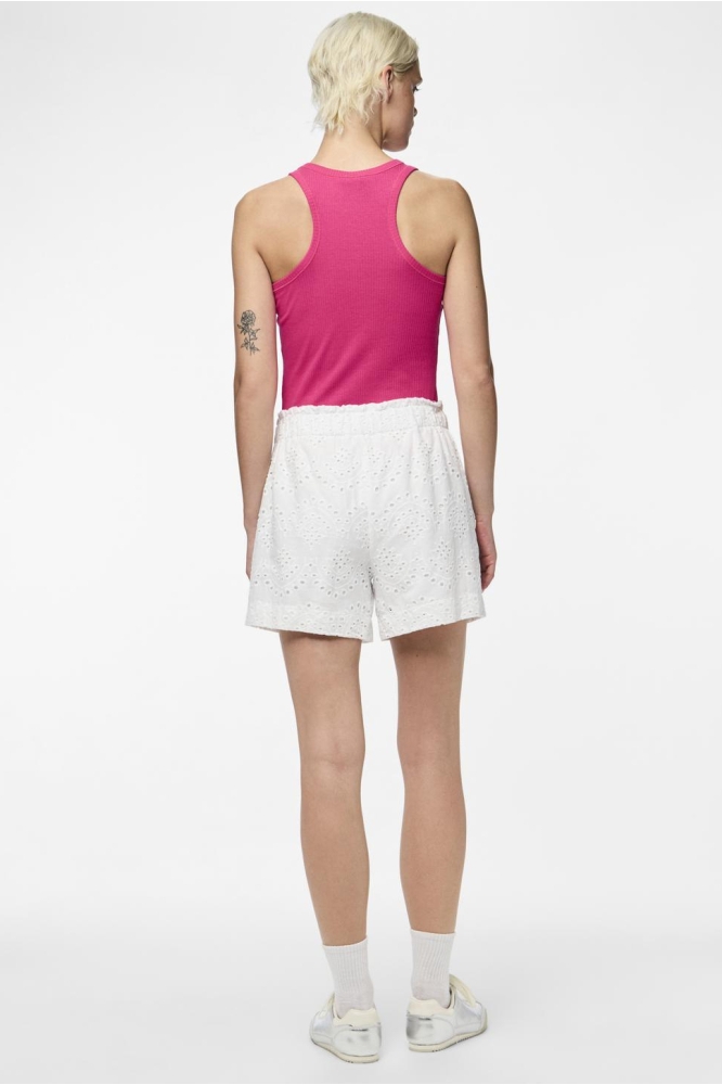 PCVILDE MW SHORTS WVN NOOS 17154745 BRIGHT WHITE